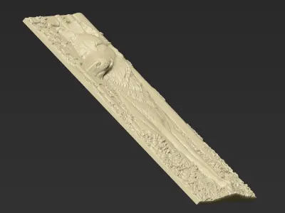 Wolf Sitting A84 3D print model