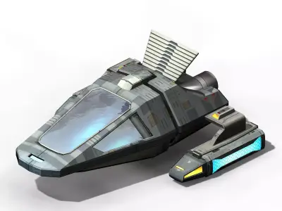 Small spaceship 01 3D model