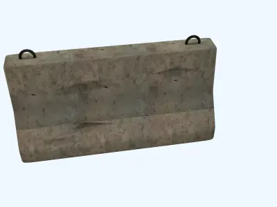 Road Blocker 3D model