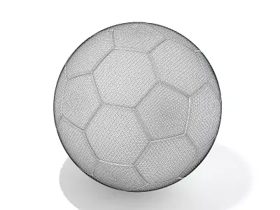 Football soccer ball 3D model