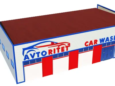 Car wash 3D model