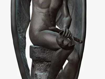 Lucifer Statue 3D model