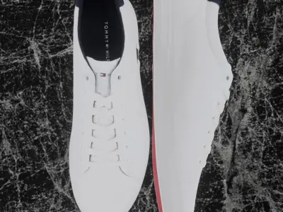 TOMMY HILFIGER 3D SHOE - WHITE  Low-poly 3D model