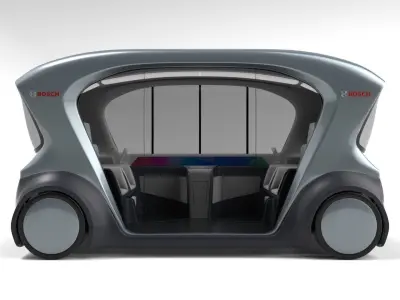 Autonomous Bosch Shuttle Car 3D model