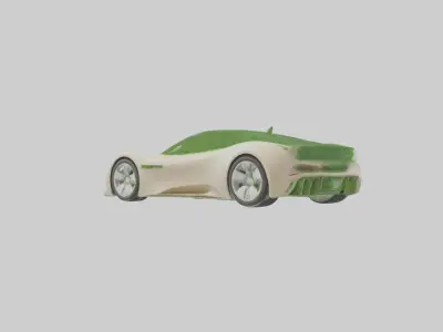 Eco Friendly Car Mode 1 Low-poly 3D model