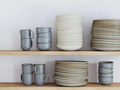 POLYPASTA - Thomas Nature deep plate 23cm 3D model