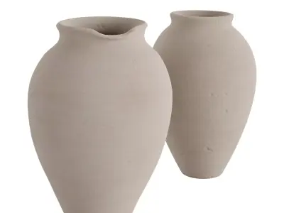 Modern Handcrafted Vases 3D model