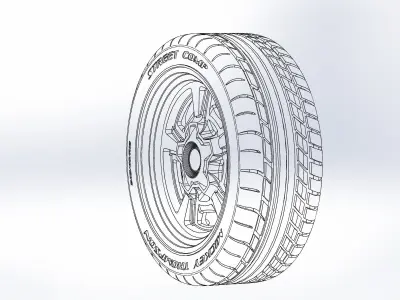 Custom wheels American Racing Marauder for scale model  3D print model