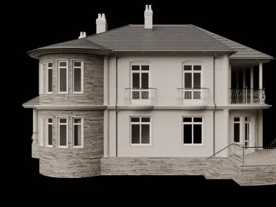 Classic Manor House Free 3D model