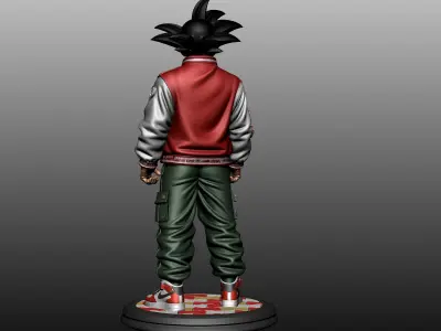 Cool side of Goku 3D print model