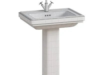ceramic washbasin 3D model