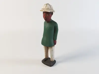 Green Man an African wood sculpture 3d scan 3D model