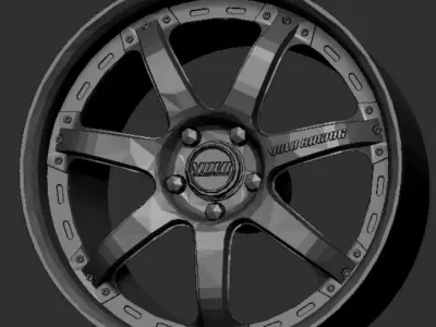 Volk Rays GT7 Wheels Rims 3D Print Ready 3D print model