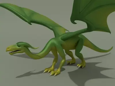 Cartoon Dragon Simply 3D model