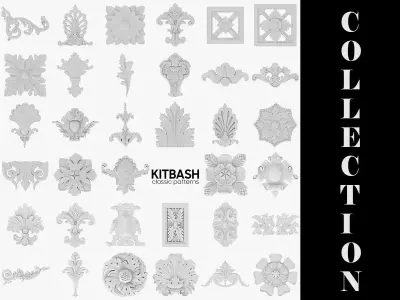 35 Classic Patterns Kitbash Vol 1 3D model