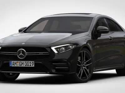 Mercedes-AMG CLS 2019  detailed interior 3D model