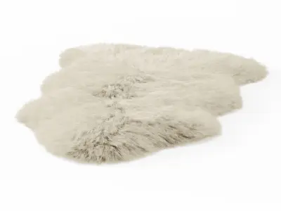 Forsyth New Zealand Sheepskin Skin Rug 3D model