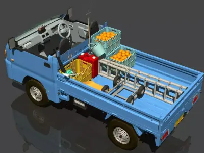 Orchard harvest car 3D model