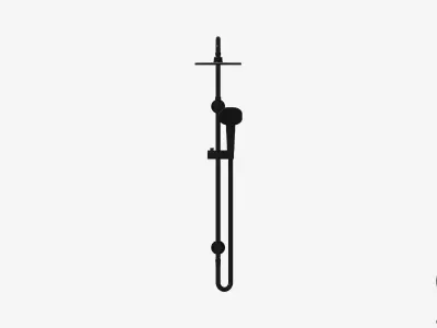 Shower - Twin - Luxury - Bold Low-poly 3D model