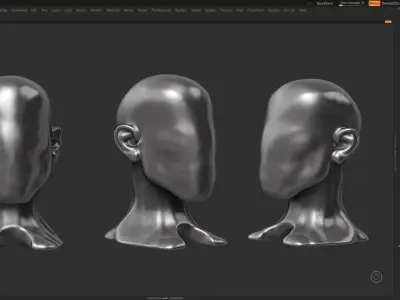 human head modern sculpture 3d print model 76 3D print model