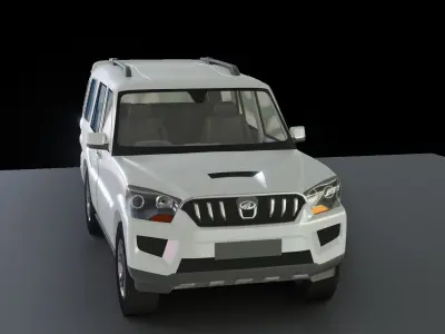 Mahindra Scorpio  Low-poly 3D model