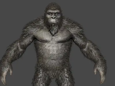 King kong Low-poly 3D model