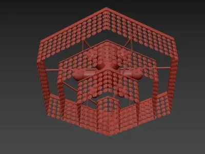 Chandelier Loreto E 1 5 40 600 G 3D model