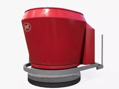 Feeding Robot Low-poly 3D model