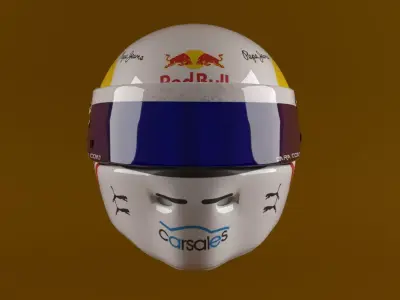 Race Helmet 3D Model 3D model