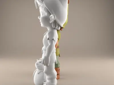 Cute Elf Boy STL File Fantasy Character for Decoration 3D print model