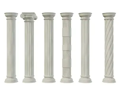 COLUNAS GREGAS 3D model