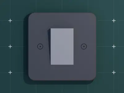 Free Modern Switch Light Free low-poly 3D model