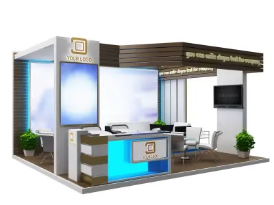  Booth Exhibition Stand a19 3D model