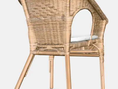 AGEN Armchair with plush cover 3D model