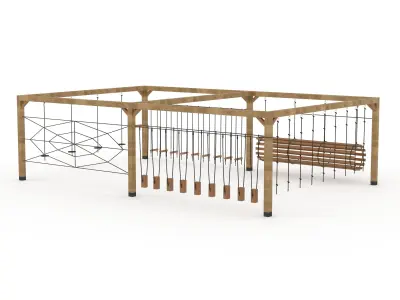 Wooden Playground 3D model