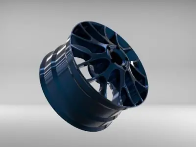 TUNING CAR RIMS 3D model