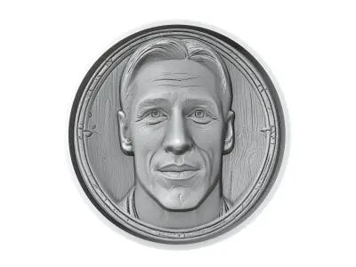 Fernando Torres Footballer Medallion 3D print model