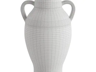 Handcrafted Corbel Glazed Vase 3D model