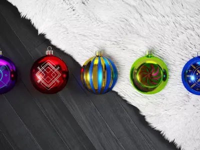 Christmas Toys with Patterns 3D model