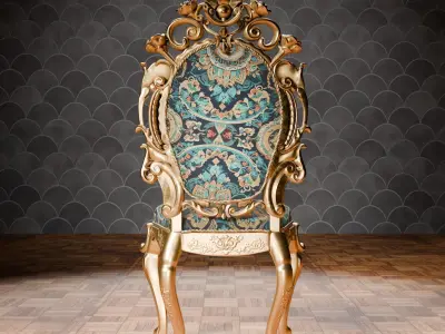 3D Royal Chair  3D model