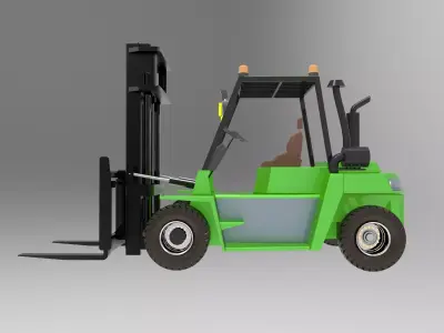Forklift model 3D model