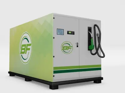 Portable Fuel Dispenser Low-poly 3D model