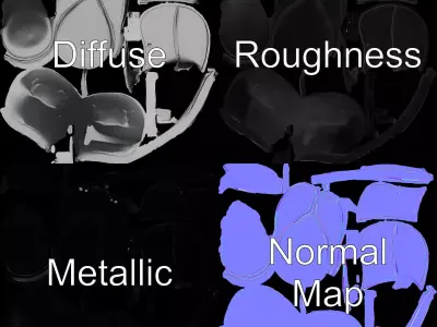 Sleek Saddle model pack Low-poly 3D model