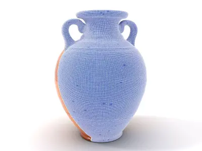 Elegant Terracotta Vase model pack Low-poly 3D model