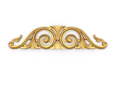 Classic decor ornament carved 76 3D model