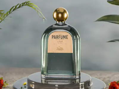 Elegant Luxury Perfume Bottle  3D model
