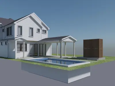 modern house 3D model