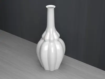 Decorative ceramic vase 3D model