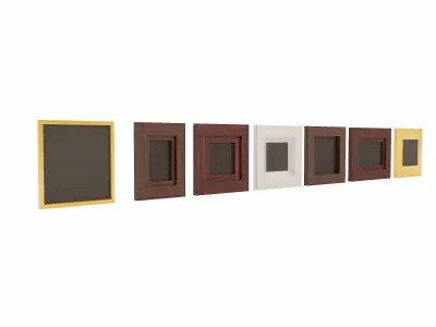 Photo Frames  Low-poly 3D model