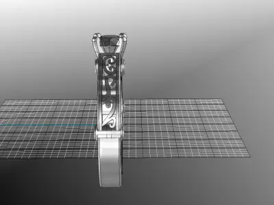 Arabic Ring 3D print model